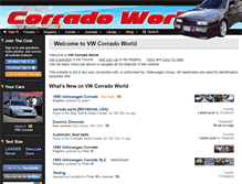 Tablet Screenshot of corradoworld.com